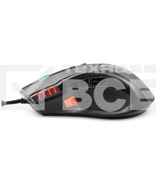 Мышь проводная Crown Gaming CMXG-711 черный, 4000 dpi, USB, кнопки - 8