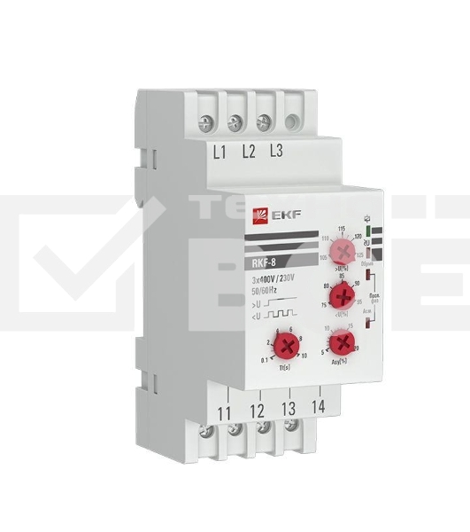Реле контроля фаз РКФ-8 многофукц. EKF rkf-8