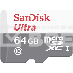 Флеш карта microSD 64GB SanDisk microSDXC Class 10 Ultra UHS-I 100MB/s