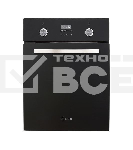 Духовой шкаф LEX EDP 4590 BL Matt Edition  объем 55л, LED таймер, 9 функций, встраиваемый