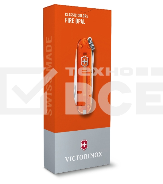 Нож перочинный Victorinox Classic Fire Opal (0.6223.T82G) 58мм 7функц. карт.коробка