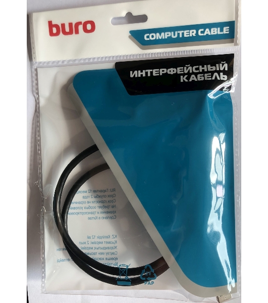 Кабель Buro MK30-AM-1.5 micro USB 3.0 B (m) USB A(m) 1.5м черный