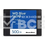 Накопитель SSD WD Blue SA510 WDS500G3B0A, 500GB, SATA III, 2.5