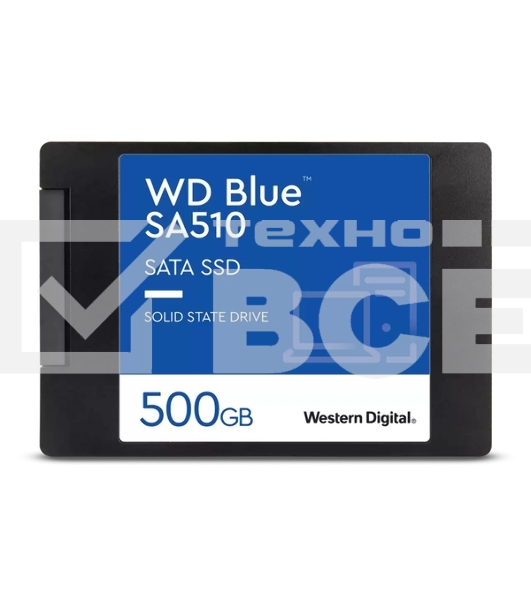 Накопитель SSD WD Blue SA510 WDS500G3B0A, 500GB, SATA III, 2.5