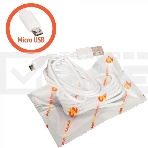 Кабель Micro USB ZeepDeep OneLove 3A FastCharging, 1m, white, фото4