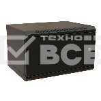 Шкаф коммутационный WRline (WR-TW-0966-SR-RAL9004) настенный 9U 600x600мм пер.дв.металл 2 бок.пан. 60кг черный 520мм 500мм IP20 сталь, фото2
