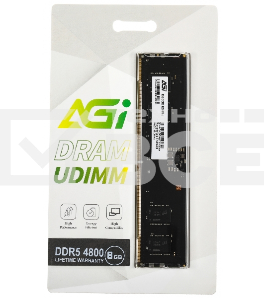 Оперативная память AGI, DDR5, 8GB (1x8GB), 4800MHz, CL40, DIMM