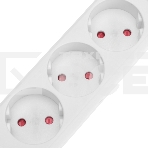 Удлинитель STANDARD 3 гнезда, 3м, 2х1,0мм², б/з, белый Rexant, фото4