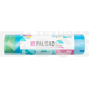 Пакеты для мусора с завязками Home Palisad 35 л x 15 шт. синие