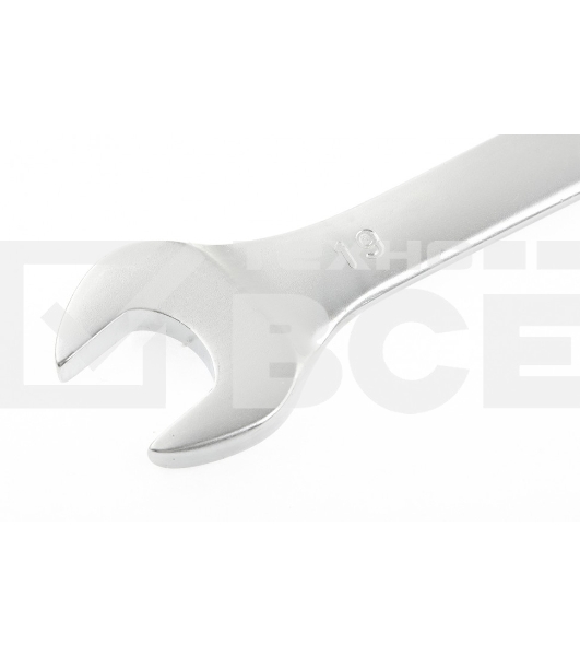 Ключ комбинированный, 19 мм, CrV, матовый хром Stels