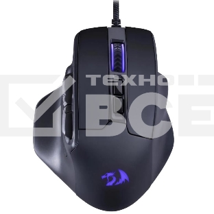 Мышь проводная Defender Redragon Bullseye черный, 12400 dpi, USB, кнопки - 8