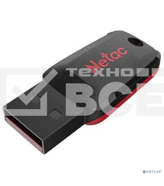 Флеш диск Netac U197 16Gb <NT03U197N-016G-20BK>, USB2.0, пластиковая, черная