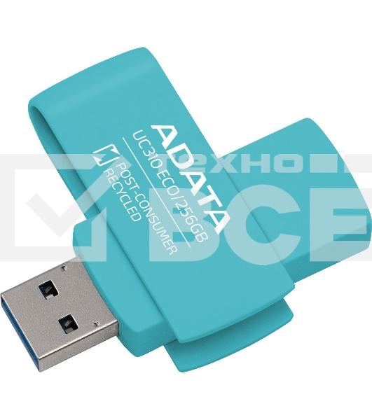 Флеш диск ADATA UC310E 256Gb USB 3.2 Gen1 зеленый UC310E-256G-RGN