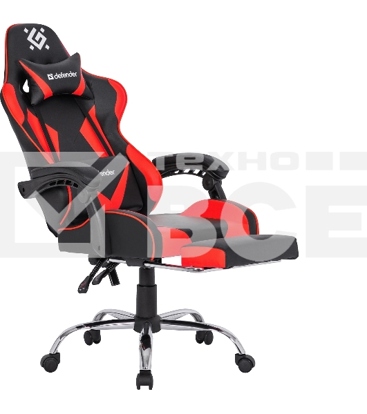 Кресло игровое Defender PILOT RED/BLACK