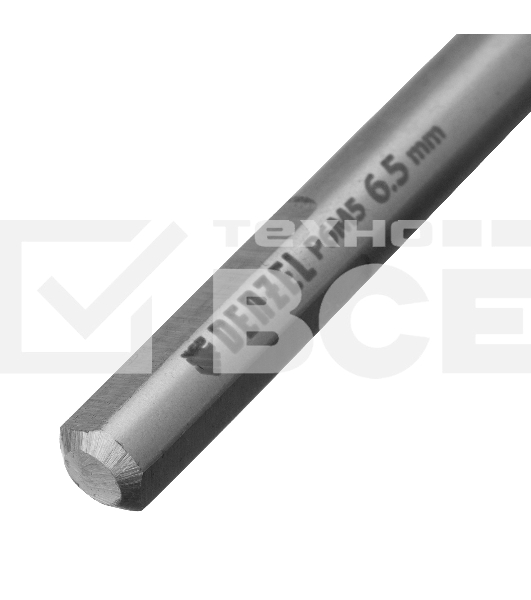 Сверло спиральное по металлу 6,5 x 100мм, Р6М5, Golden Tip Denzel