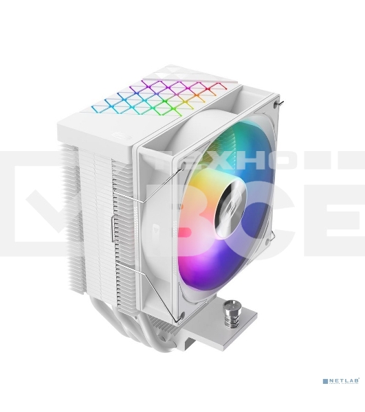 Кулер PCCooler R400 ARGB белый 92мм алюминий+медь 2200rpm 30db 4-pin 180W 133мм