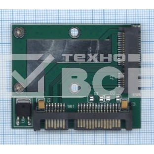 Переходник SSD mSATA на SATA компактный half size