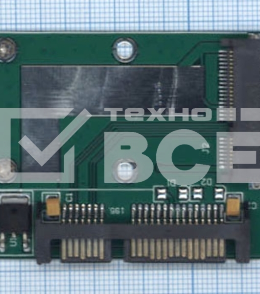 Переходник SSD mSATA на SATA компактный half size