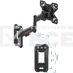 Кронштейн Arm media MARS-6 черный, 10 шт/уп. Кр. стал. настенный для TV 10