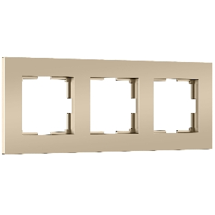 Рамка на 3 поста Slab (шампань софт) W0032911