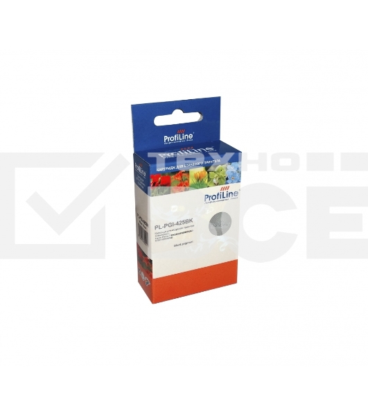 Картридж струйный PL-PGI-425BK для принтеров Canon Pixma IP4840/4940/MG5140/MG5240/MG6140/MG8140 Black пигментные с чипом ProfiLine
