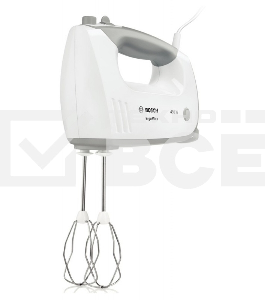 Миксер стационарный Bosch MFQ36460 450Вт белый/серый