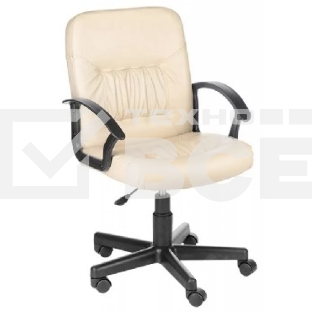 Кресло компьютерное OLSS Чип Ультра бежевый экокожа Крестовина 