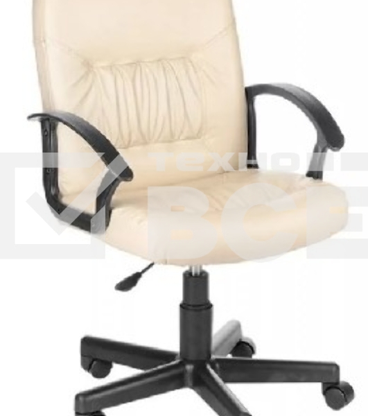 Кресло компьютерное OLSS Чип Ультра бежевый экокожа Крестовина 