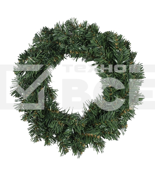 Еловый венок Neon-night Ø 30 см, ПВХ