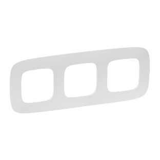 Рамка 'Белая'. 3-постовая универсальная Valena ALLURE. Valena ALLURE. Рамка 'Белая'. 3-постовая универсальная