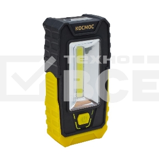 Фонарь 5Вт СОВ 3LED клипса для крепл. магнит поворотная подставка 3хААА КОСМОС KocAu6006COB