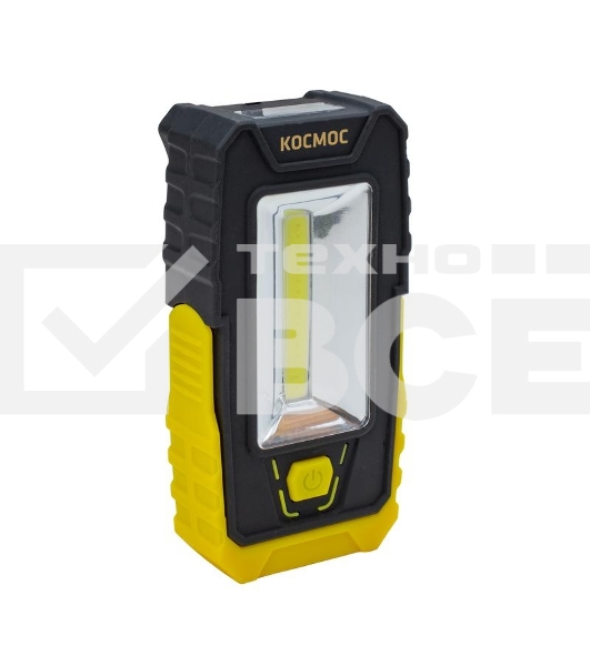 Фонарь 5Вт СОВ 3LED клипса для крепл. магнит поворотная подставка 3хААА КОСМОС KocAu6006COB