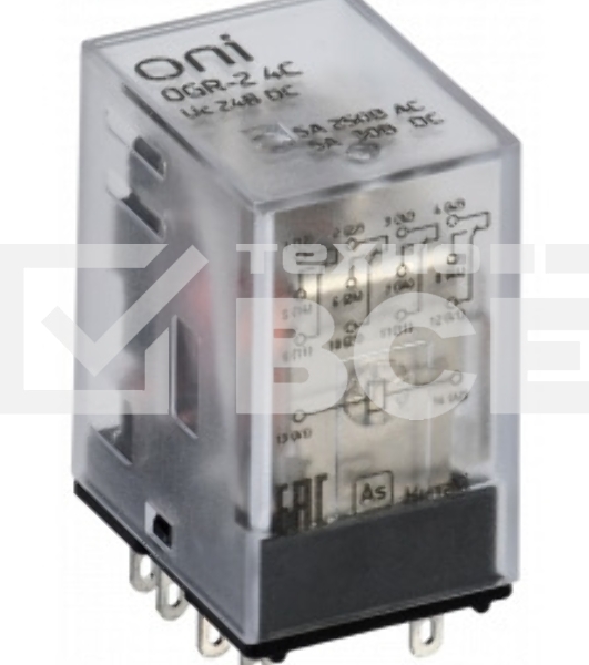 Реле общего назначения OGR-2 4C 24В DC ONI OGR-2-4C-DC24V