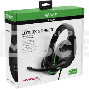 Гарнитура проводная HyperX Cloud Stinger черный/зеленый для: Xbox Series/One (4P5K1AA)