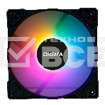 Вентилятор для корпуса Digma DFAN-FRGb1 черный, 120 мм, 1200 об/мин, 23 дБ, 4 pin, фото5
