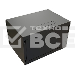 Шкаф коммутационный WRline (WR-TW-0966-SR-RAL9004) настенный 9U 600x600мм пер.дв.металл 2 бок.пан. 60кг черный 520мм 500мм IP20 сталь, фото3