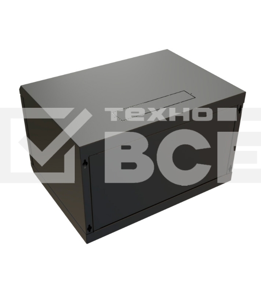 Шкаф коммутационный WRline (WR-TW-0966-SR-RAL9004) настенный 9U 600x600мм пер.дв.металл 2 бок.пан. 60кг черный 520мм 500мм IP20 сталь