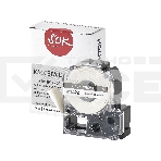 Кассета с лентой S'OK by Sakura Printing BLK6WBA14 для Epson, черный на белом, φ14мм/2.5м, фото 1