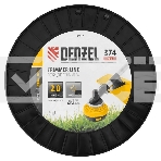 Леска для триммера двухкомпонентная звезда, 2,0мм х 374м, на DIN катушке EXTRA CORD Denzel, фото2