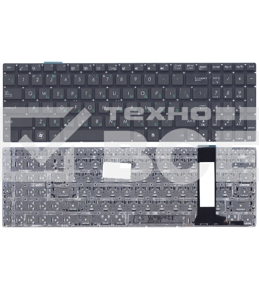 Клавиатура для ноутбука Asus N56 N56V N76 N76V G771 черная