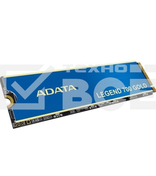Накопитель SSD ADATA LEGEND 700 GOLD, 2Tb, PCIe 3.0 x4, M.2 2280, NVMe, R/W 2000/1600, с радиатором