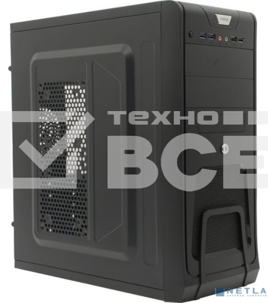 Компьютерный корпус Miditower ExeGate EX283216RUS CP-603UB-CP400 (ATX, БП CP400 с вент. 8см, 2*USB+2*USB3.0, аудио, блокировка, черный)