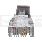 Патч-корд Suprlan 10-0142 UTP RJ-45 вил.-вилка RJ-45 кат.5E 1м серый LSZH 24AWG, фото 1