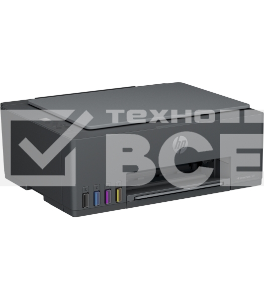 МФУ струйный HP Smart Tank 581 AiO (4A8D4A), A4, цветной, печ. до 22 стр/мин. (ч/б) до 16 стр/мин. (цвет), 1200 x 1200 dpi, USB, Wi-Fi, Air Print, Mopria