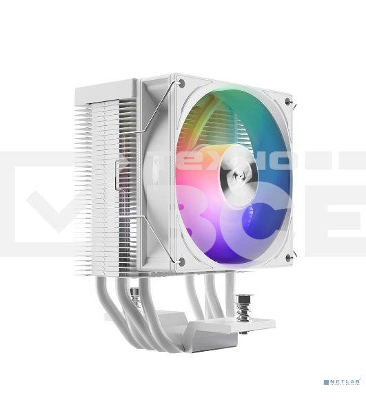 Кулер PCCooler R400 ARGB белый 92мм алюминий+медь 2200rpm 30db 4-pin 180W 133мм