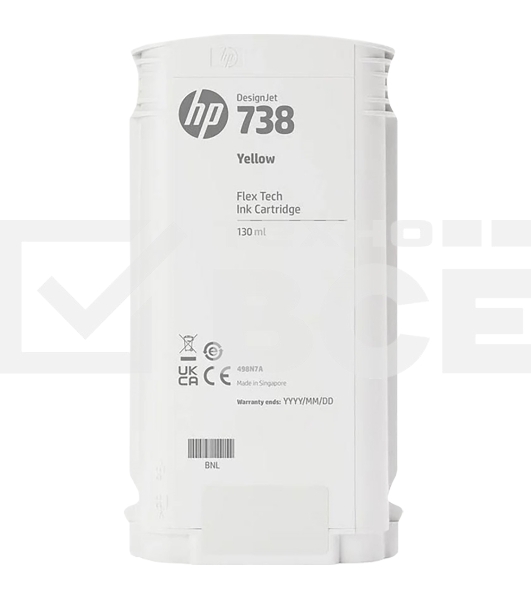 Картридж HP 738 130-ml Yellow DesignJet Ink Cartridge