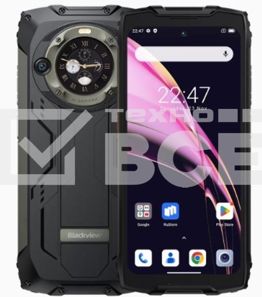 Смартфон Blackview BV9300 Pro, 12/256Gb, черный