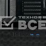 Компьютерный корпус HSPD F710, Panoramic Mid Tower, черный, TG, 0.5 SPCC, 3x120мм ARGb E-ATX, ATX, mATX, mITX 185/395/270мм 2x2.5