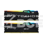 Оперативная память Kingston Fury Beast, DDR5, 16GB (2x8GB), 6000MHz, CL30, с радиаторами, RGB, черный, фото4