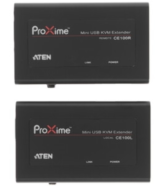 Переключатель ATEN USB VGA Cat 5 Mini KVM Extender (1280 x 1024@100m)